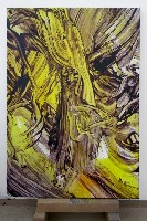 Judy Millar (NZ)  z.t. 2014, acrylic and oil on canvas, 69x48cm
PHŒBUS•Rotterdam